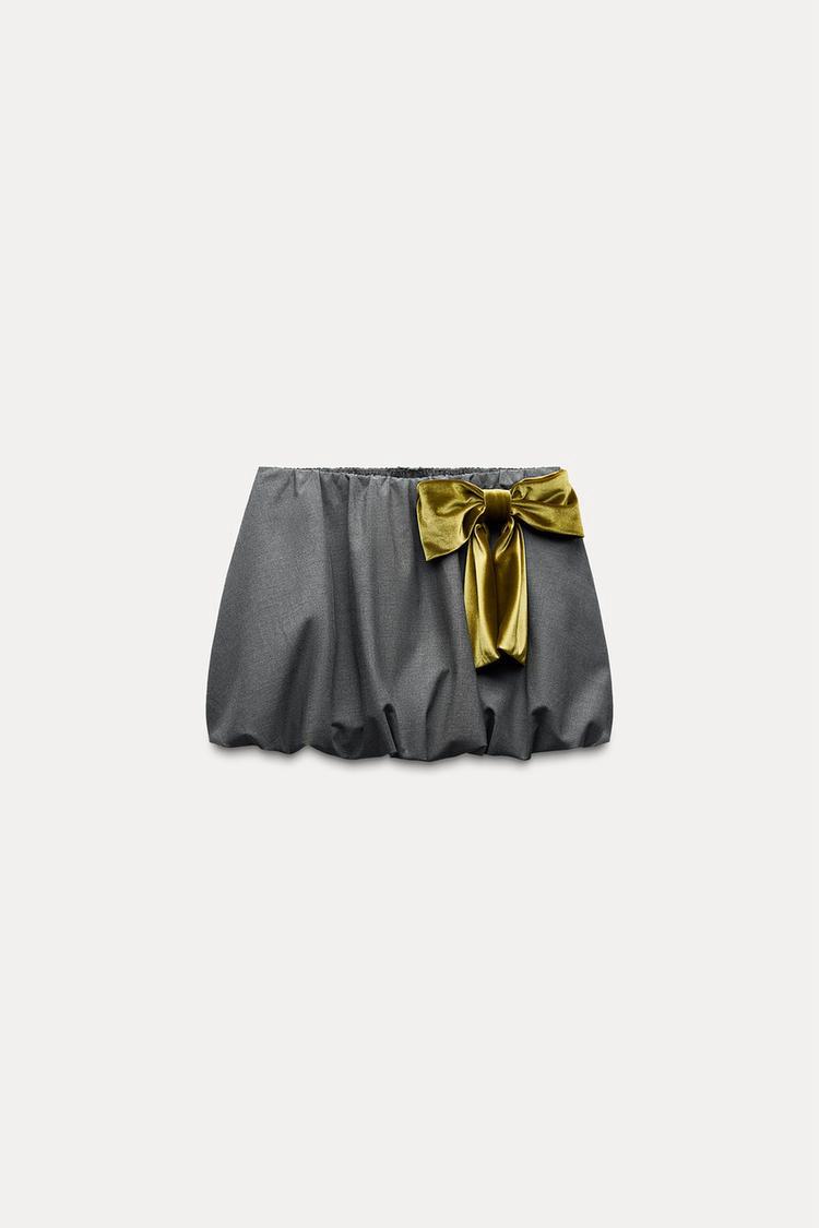 Bow Detail Balloon Skirt – Six25