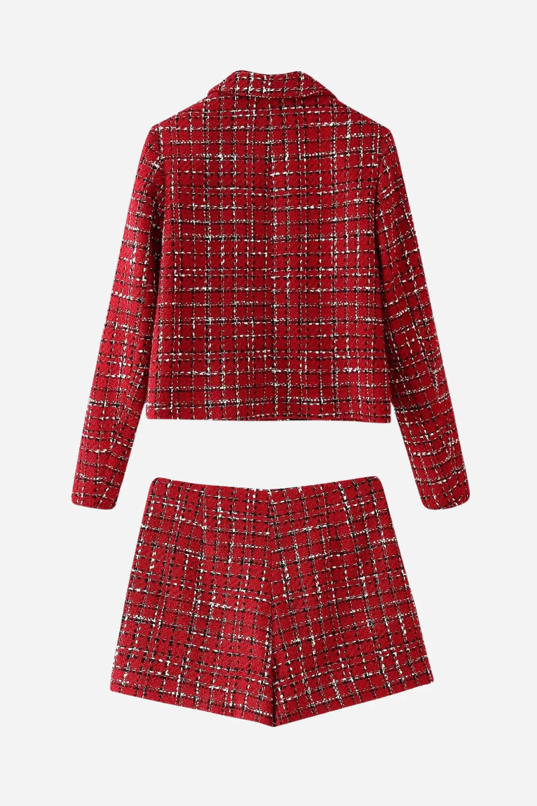 Textured Tweed Jacket and Skort set (Set of 2)