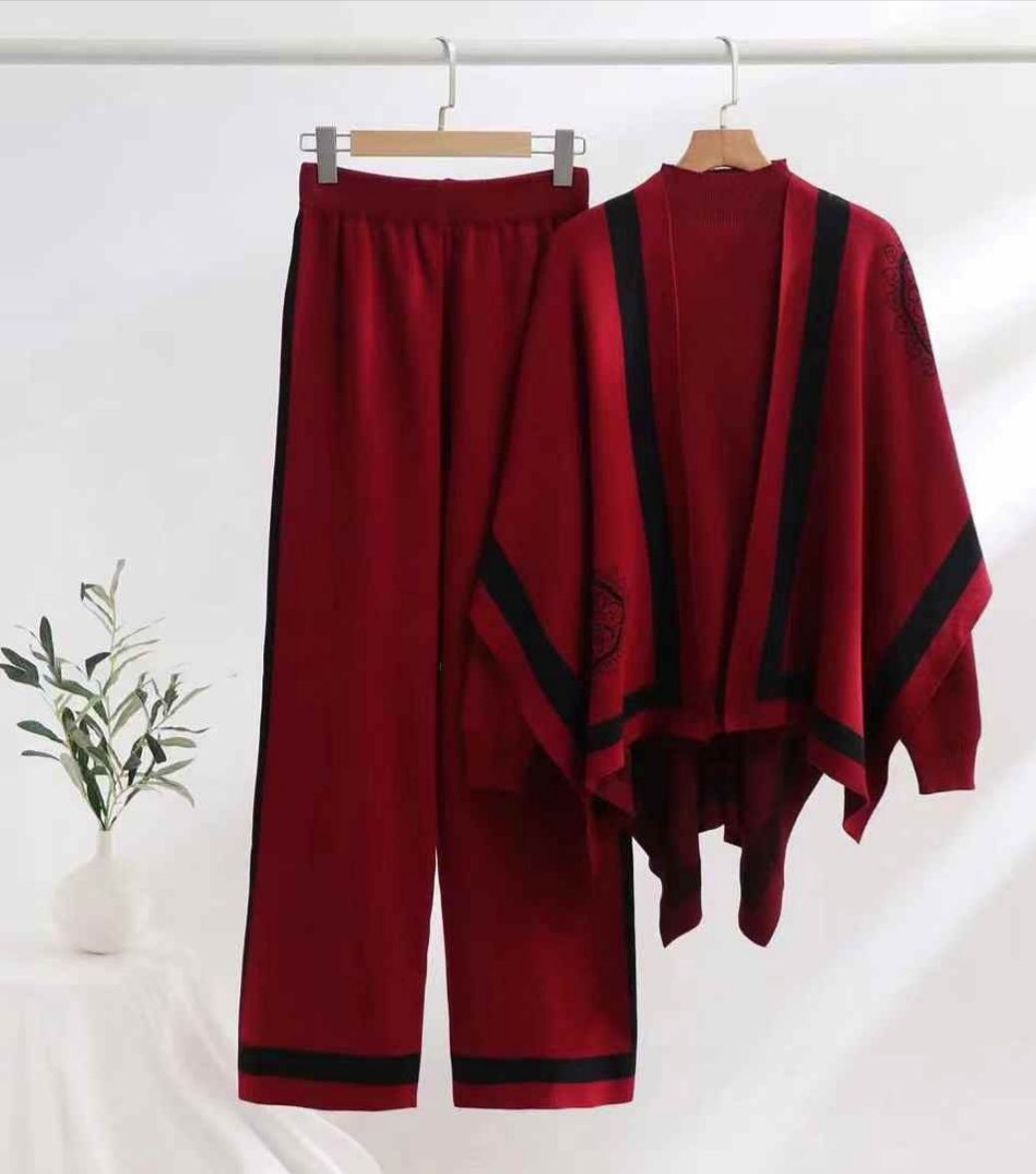 Women Winter Printed Three Piece Co-Ord set