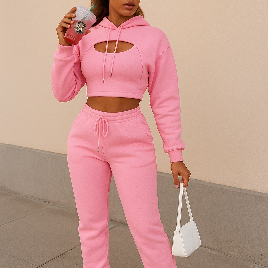 Women Fall 3 piece Tracksuit - Hoodie,  Tank top & Jogging pants Sweatsuit