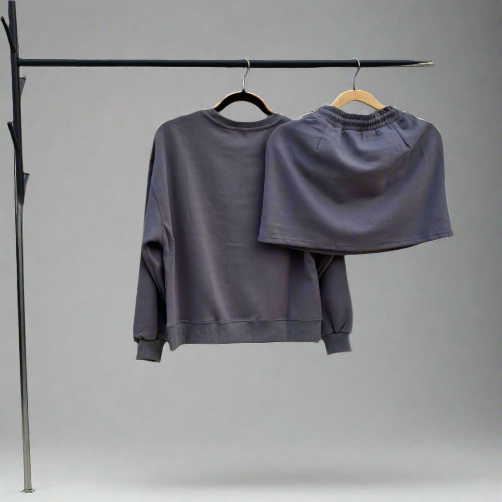 Oversized Pullover & Skirt Set (Set of 2)