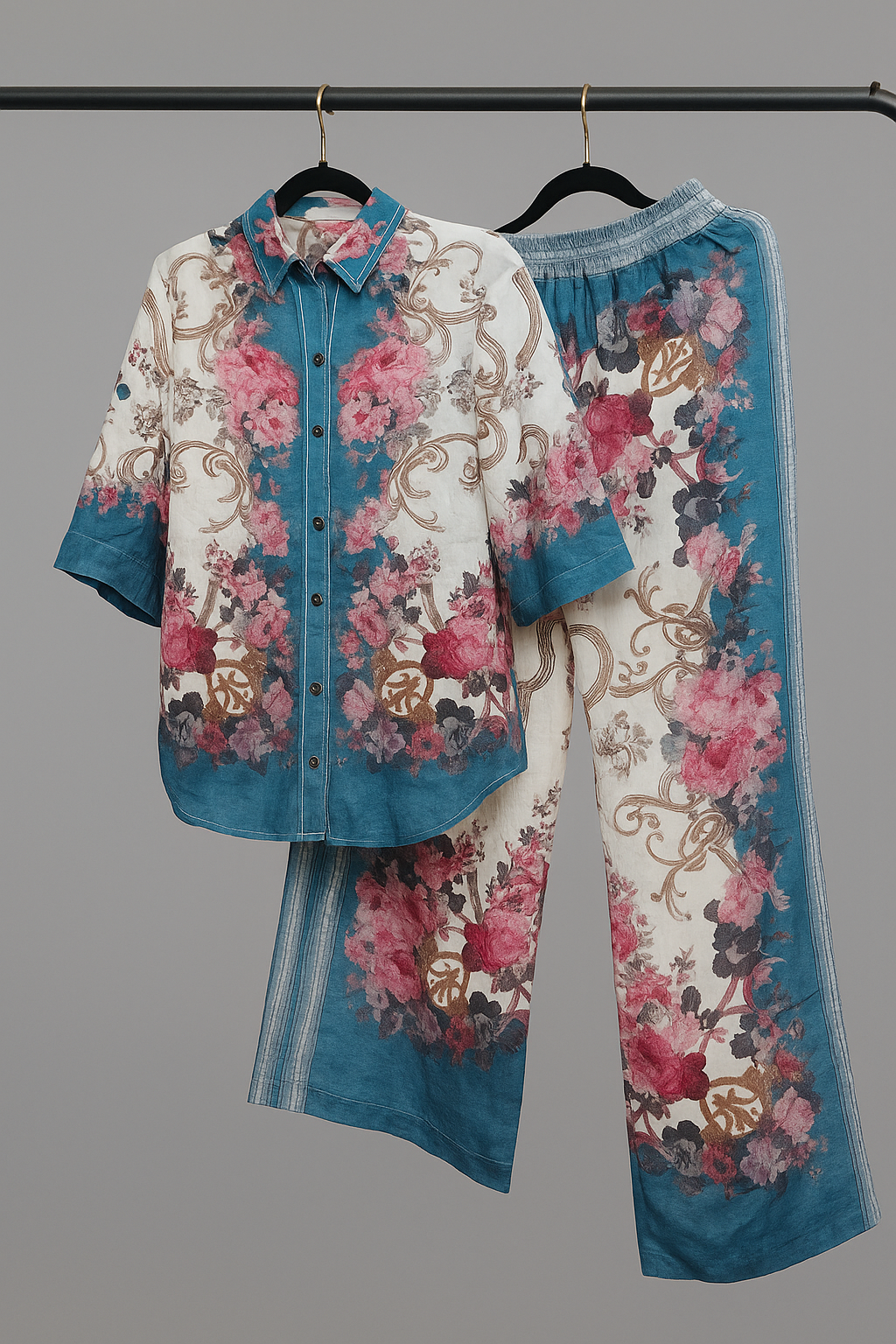 Flower Print Co- Ord Set (Set of 2)