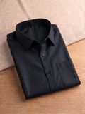 Men Black Solid Shirt