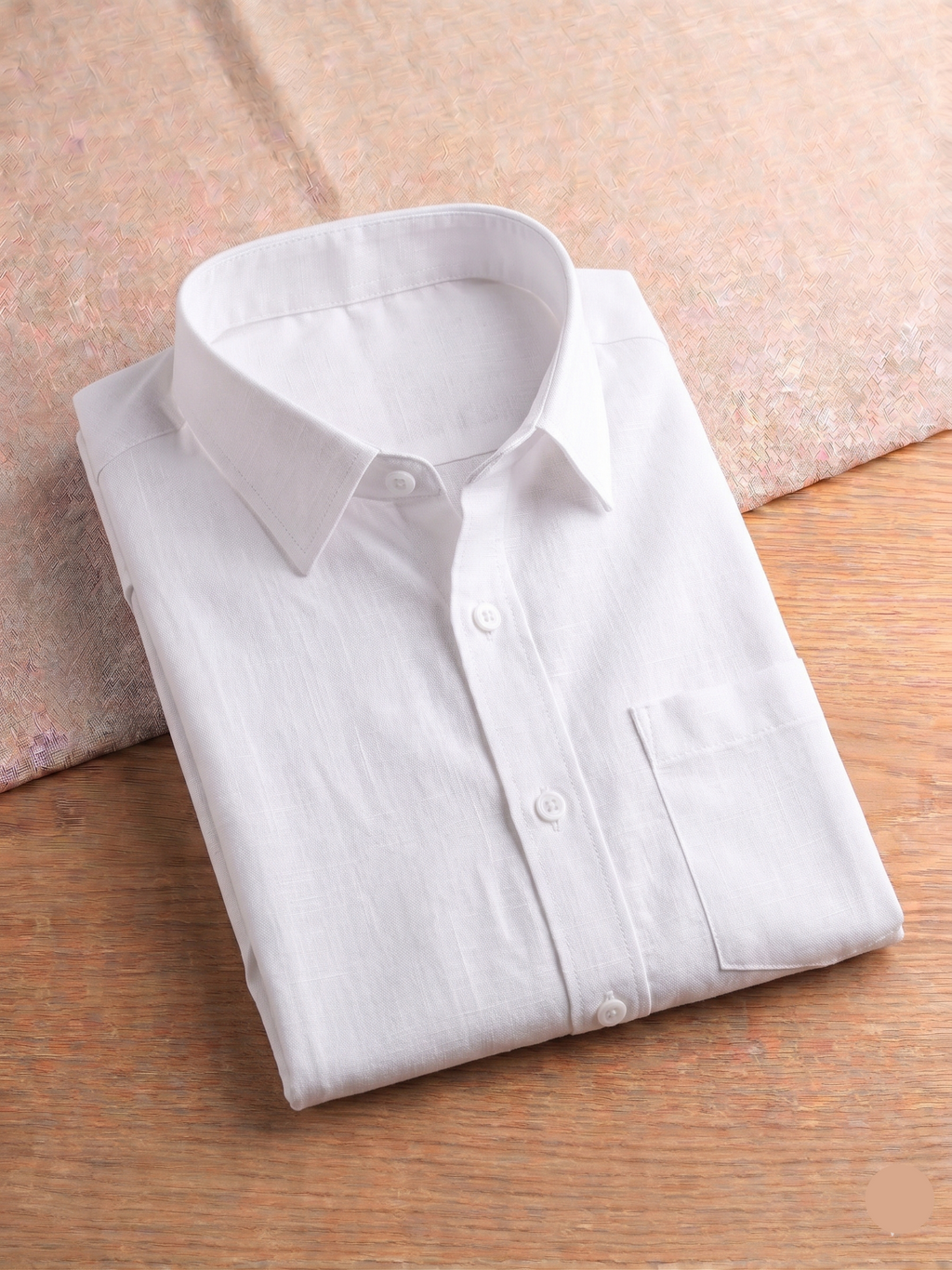 Men White Solid Shirt