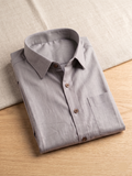 Men Grey Solid Shirt