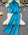 Women modest warm 3 piece set with half jacket