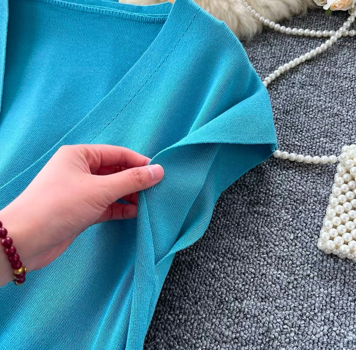 Women modest warm 3 piece set with half jacket