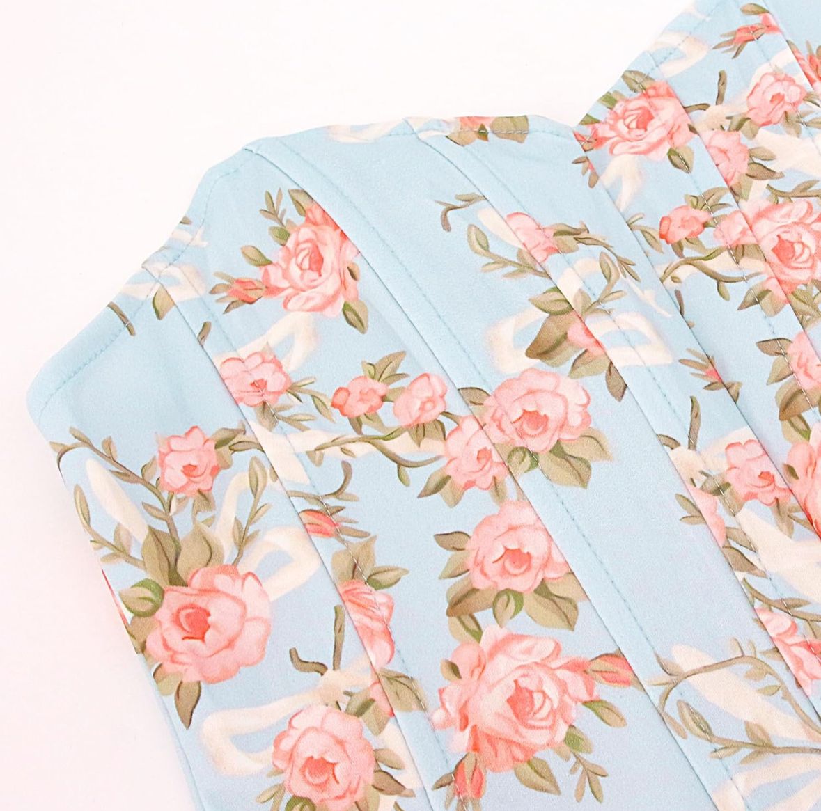 Floral Print Corset Tube Top