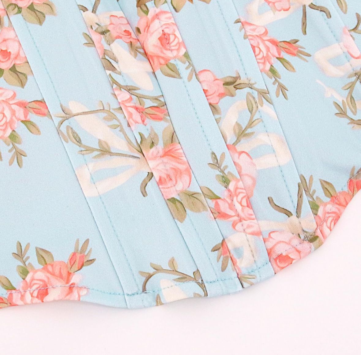 Floral Print Corset Tube Top