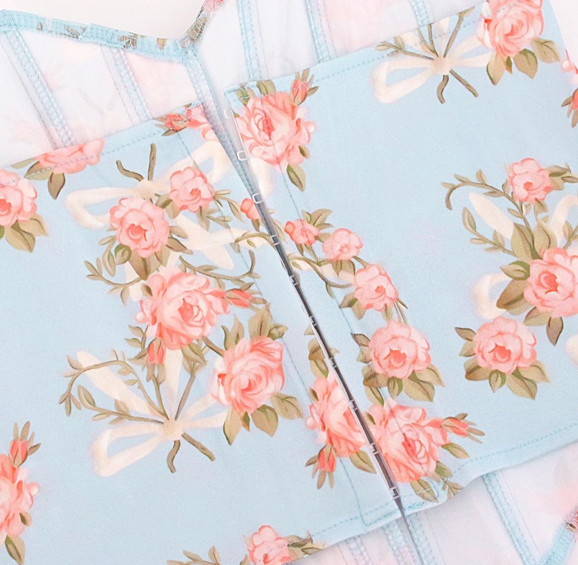 Floral Print Corset Tube Top