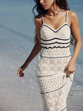Knitted Spaghetti Strapless Dress