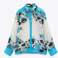 Floral Print Flowy Shirt