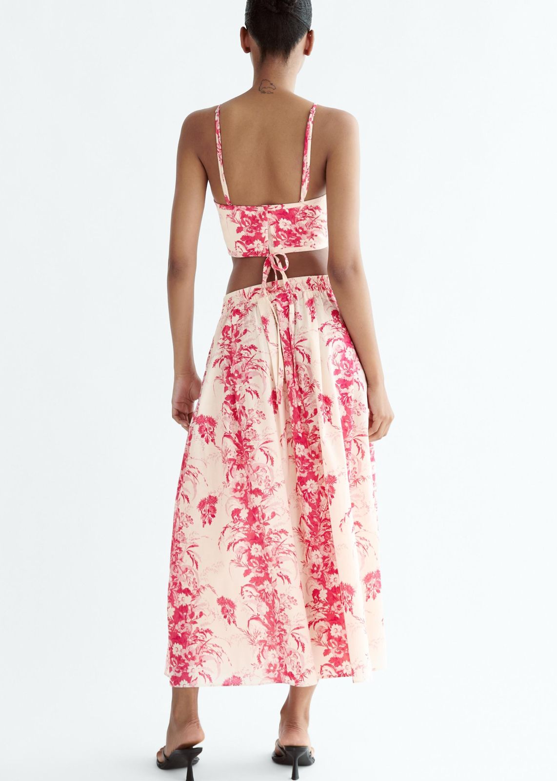 Printed Crop Top & Skirt Set (Set of 2)