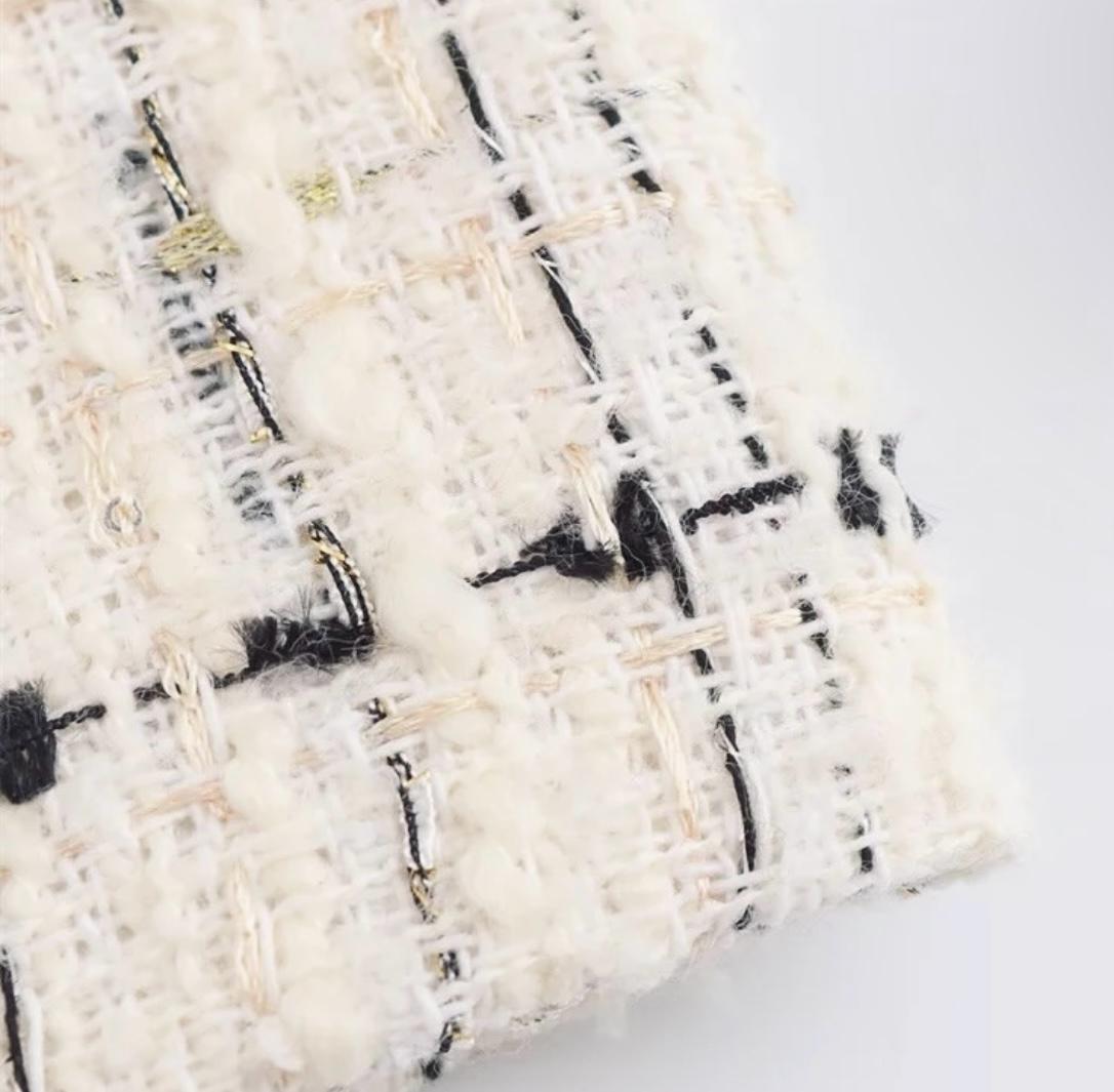 Textured Short Blazer