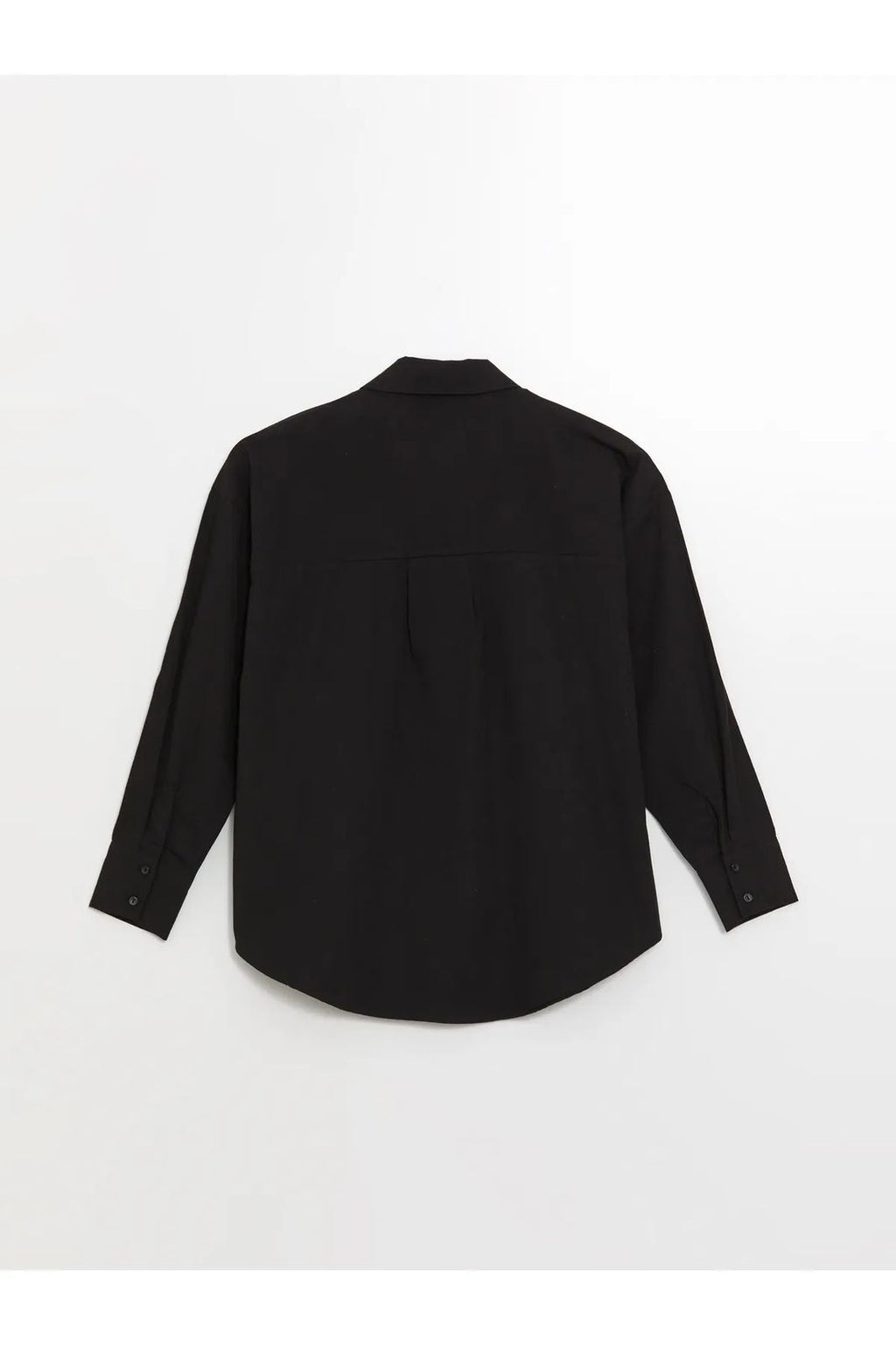 Patterned Long Sleeve Oversize Shirt
