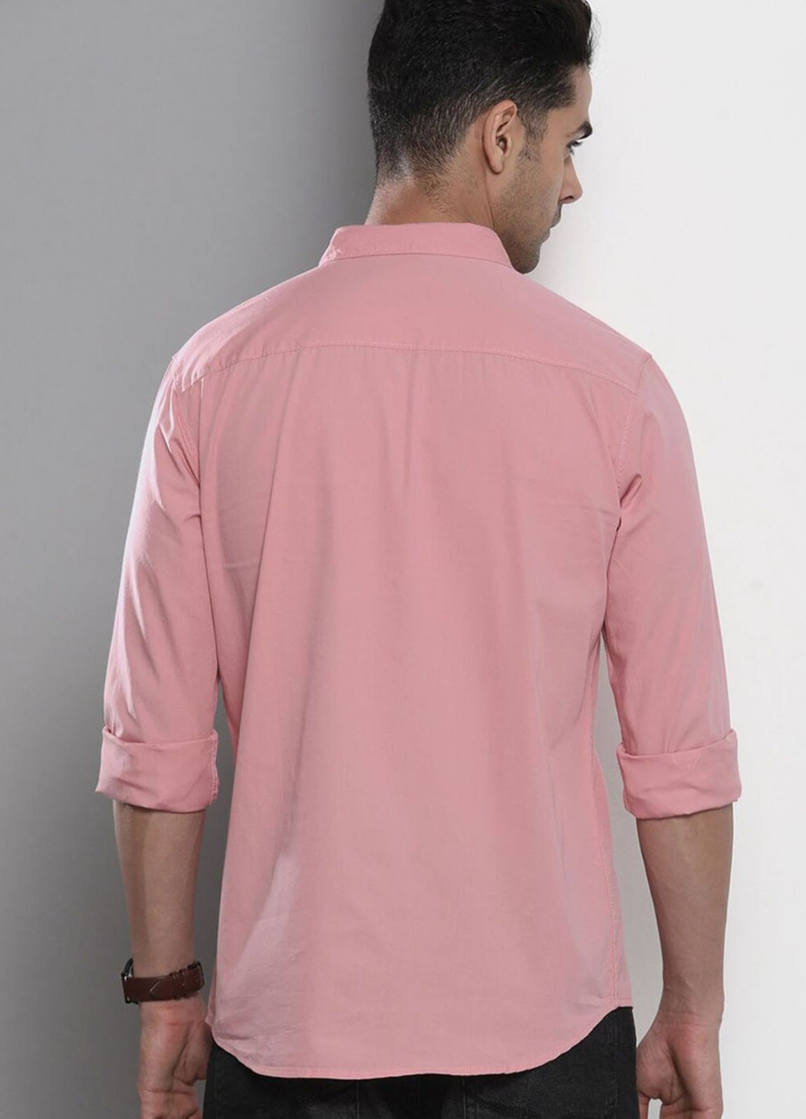 Men Pink Solid Shirt
