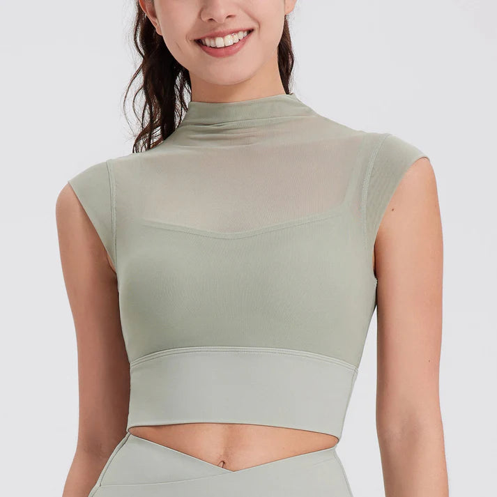 Sleeveless Quick Drying Padded Sports Top