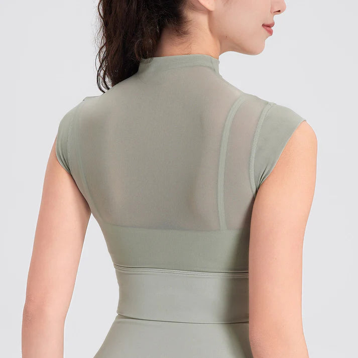 Sleeveless Quick Drying Padded Sports Top