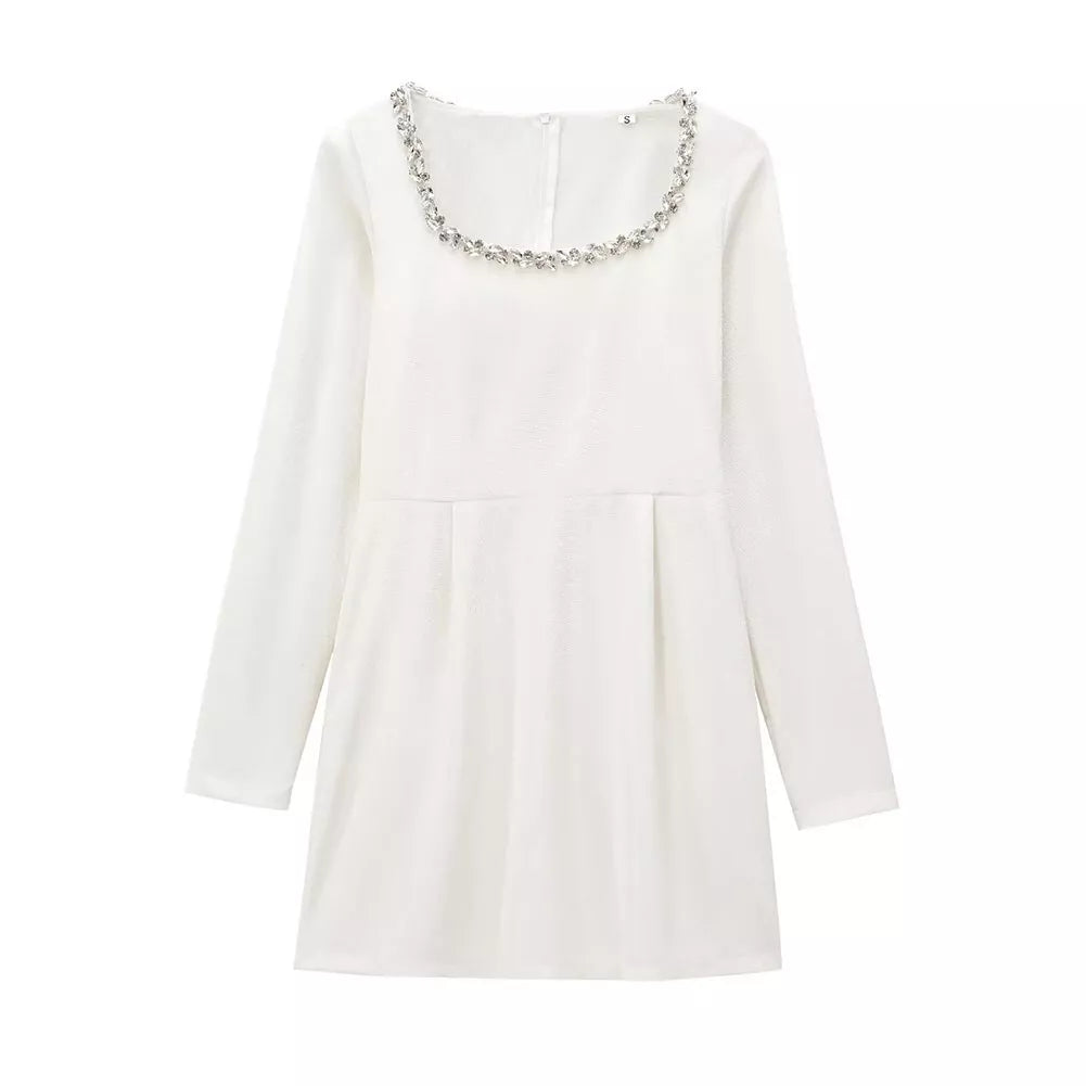 Square Neck Velvet Dress